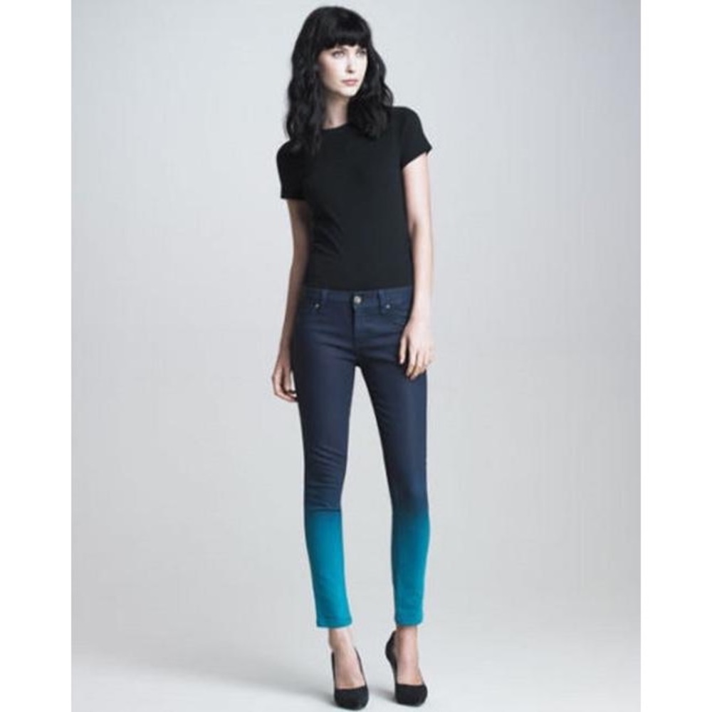 EUC DL1961 Emma Bali Teal Ombré Legging Skinnies
